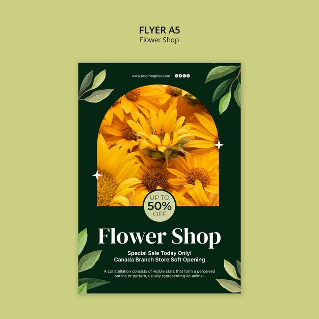Modelo de empresa de lojas de flores