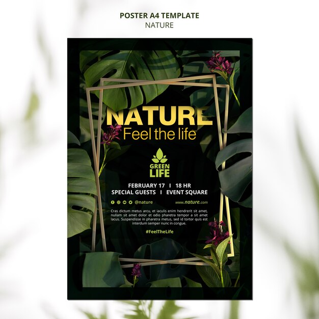 Modelo de estilo de natureza realista