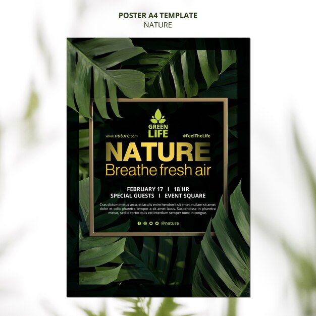 Modelo de estilo de natureza realista