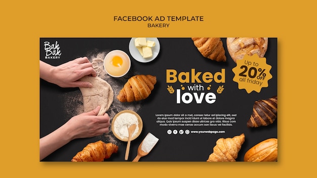 Modelo de facebook de assados deliciosos