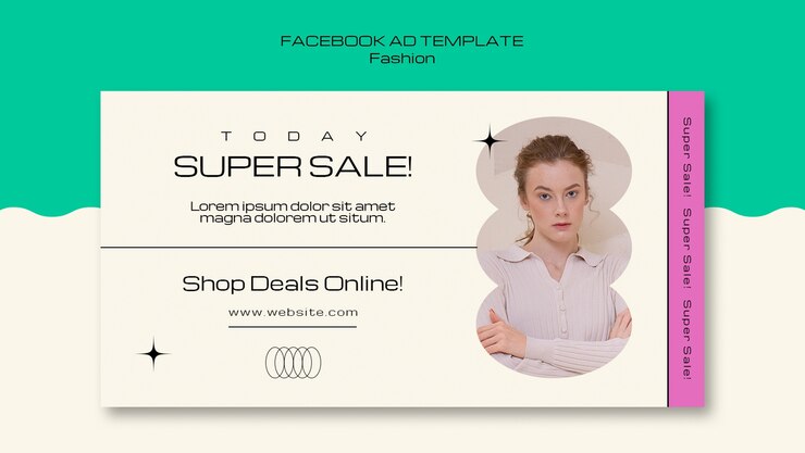PSD grátis modelo de facebook de boutique de moda minimalista