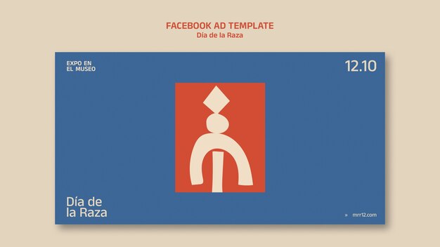 Modelo de facebook de celebração do Día de la raza