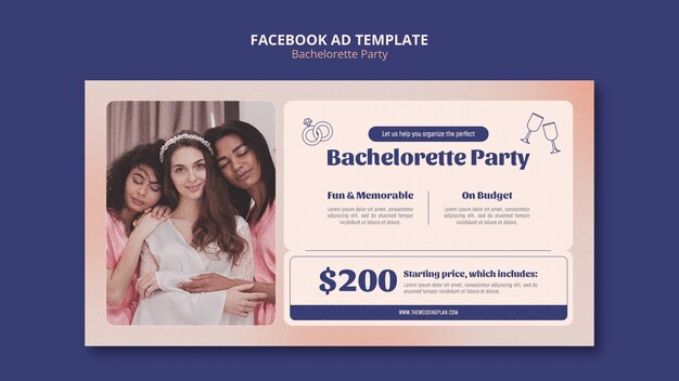 Modelo de facebook de despedida de solteira