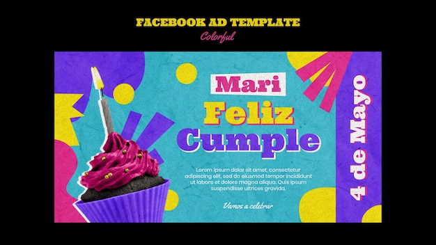 Modelo de facebook de entretenimento de festa