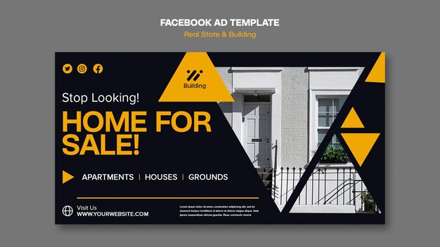 Modelo de facebook de projeto imobiliário