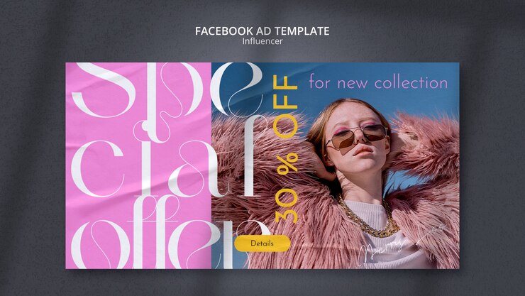 PSD grátis modelo de facebook de trabalho de influenciador
