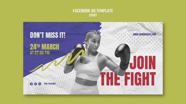 Modelo de Facebook para treinamento esportivo