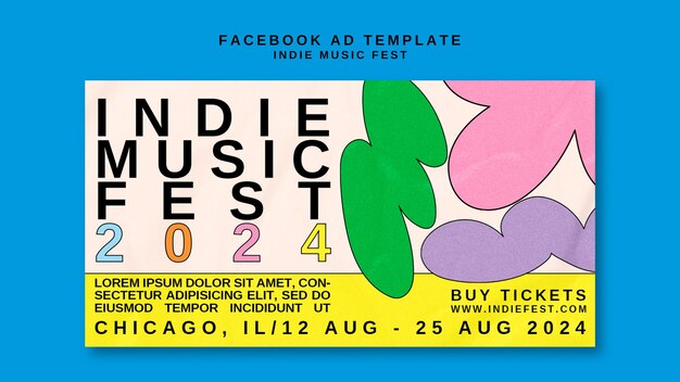 Modelo de festival de música no Facebook