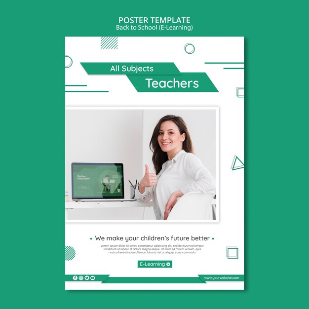 Modelo de folheto - aprendizagem com foto