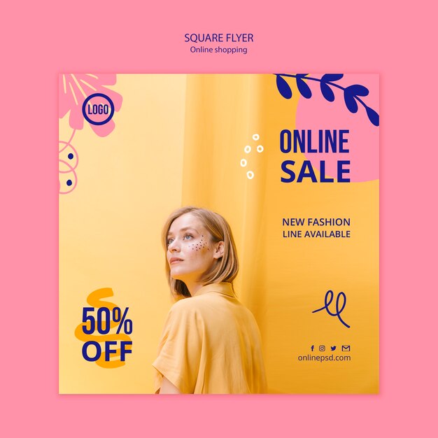 Modelo de folheto - venda online