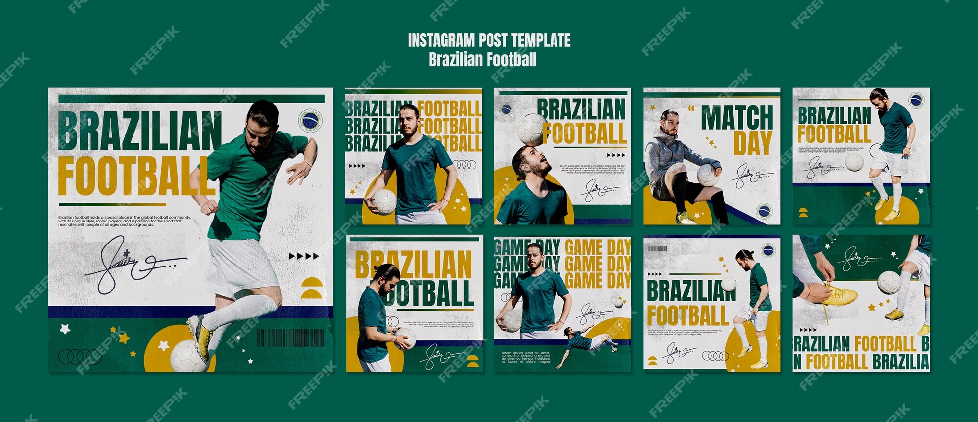 Flyer Jogador de Futebol Social Media PSD Editável [download] - Designi