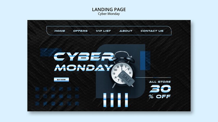 PSD grátis modelo de gradiente cyber segunda-feira