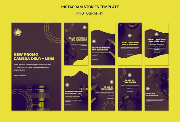 Modelo de histórias para fotos no instagram