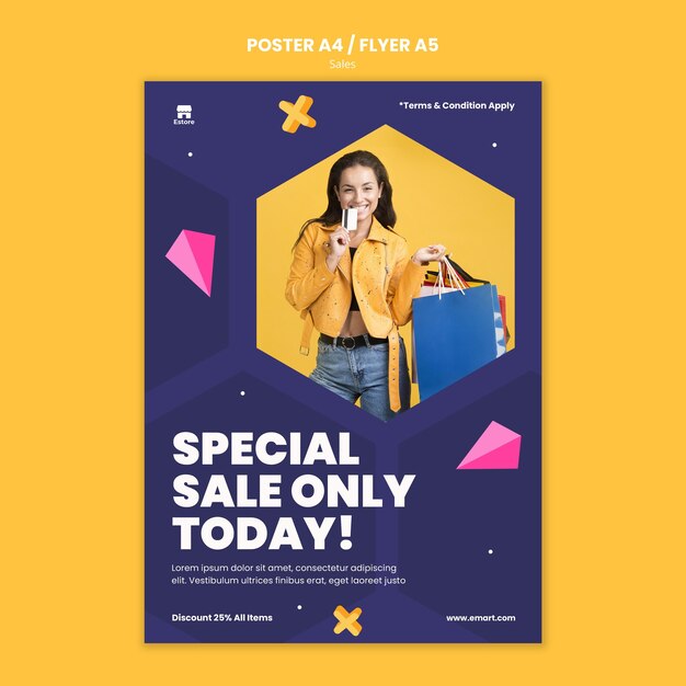 Modelo de impressão de vendas com foto