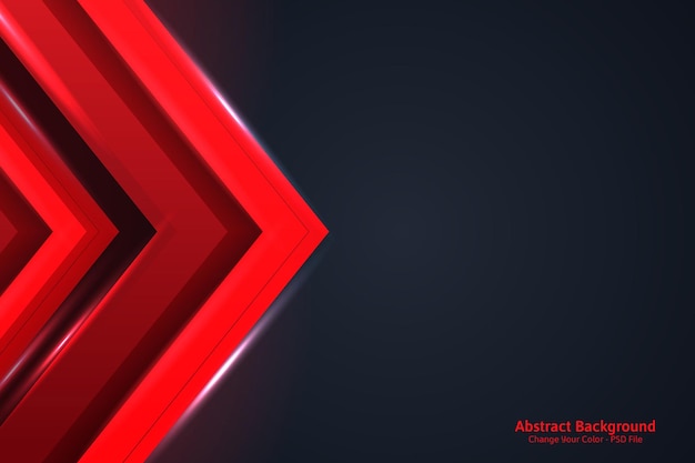 PSD grátis modelo de luxo moderno 3d abstrato cor elegante vermelha