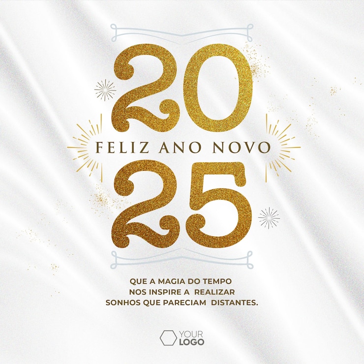 PSD grátis modelo de mídia social feliz ano novo feliz 2025