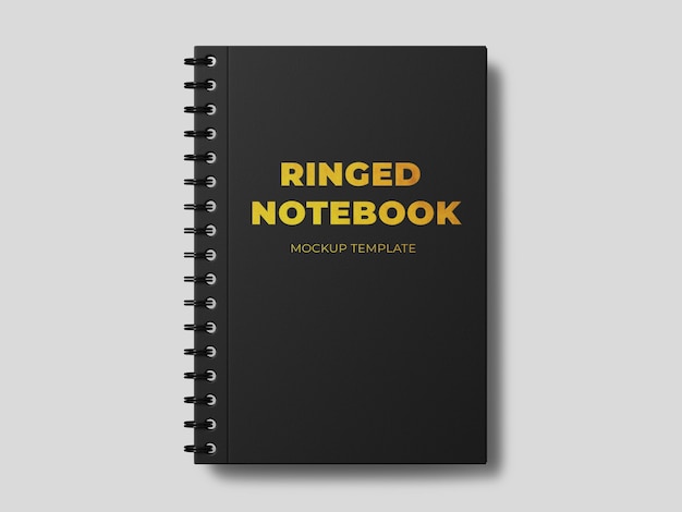 Modelo de modelo de notebook com anéis