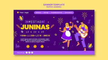 PSD grátis modelo de página de destino festas juninas