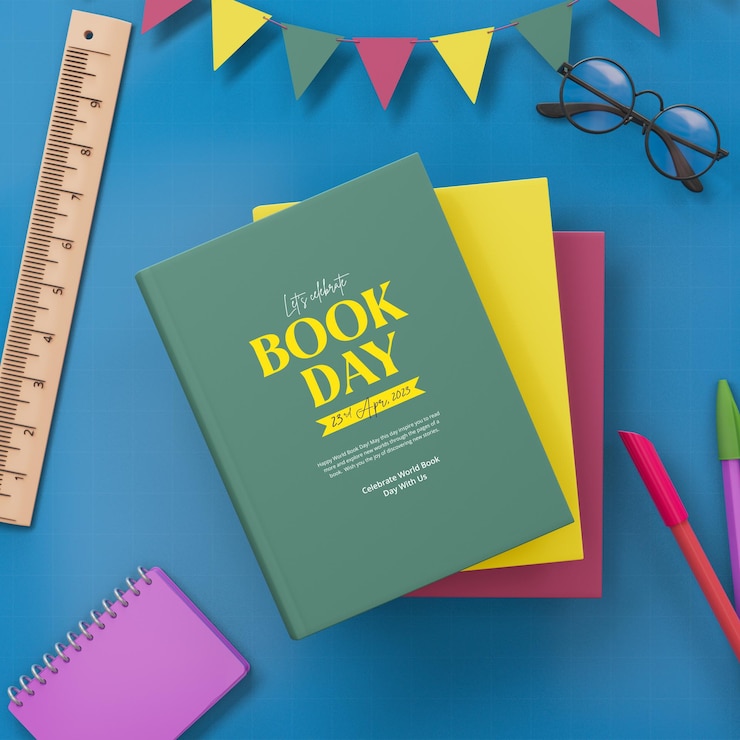 PSD grátis modelo de postagem de mídia social do dia mundial do livro