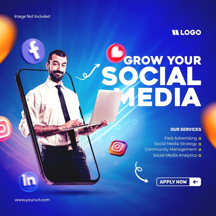 PSD grátis modelo de postagem de mídia social para webinar de marketing digital ao vivo