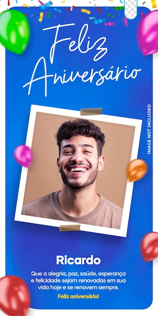 Modelo de postagem design de mídia social para feliz aniversário do aniversariante