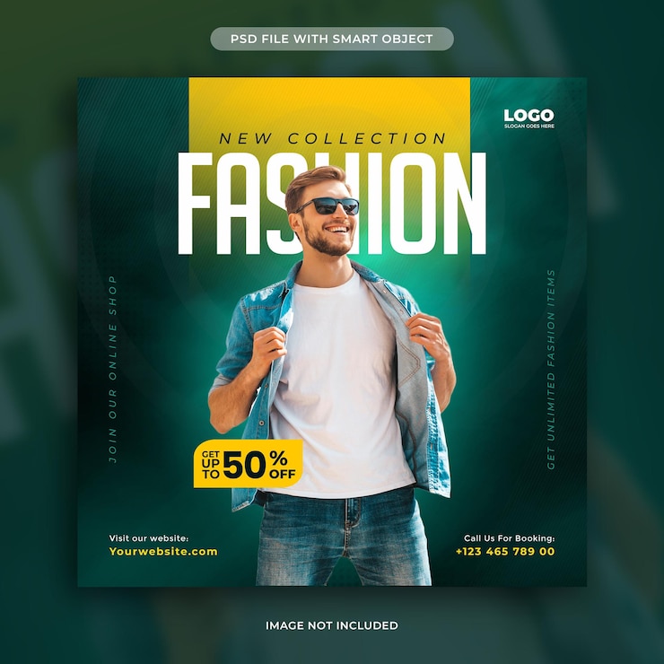 PSD grátis modelo de postagem do instagram de mídia social da nova coleção de moda