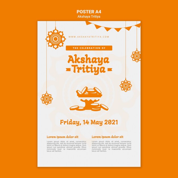 Modelo de pôster Akshaya tritiya