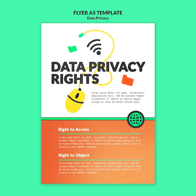 PSD grátis modelo de privacidade de dados gradiente