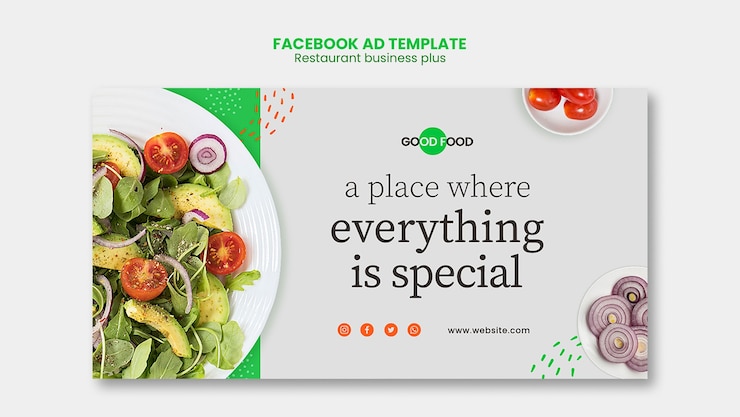 PSD grátis modelo de promoção de mídia social de alimentos frescos e saudáveis