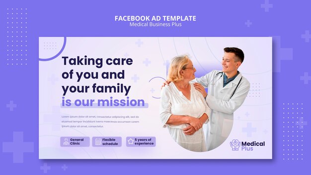 Modelo de promoção de mídia social de negócios médicos