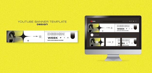 Modelo de semana de design minimalista