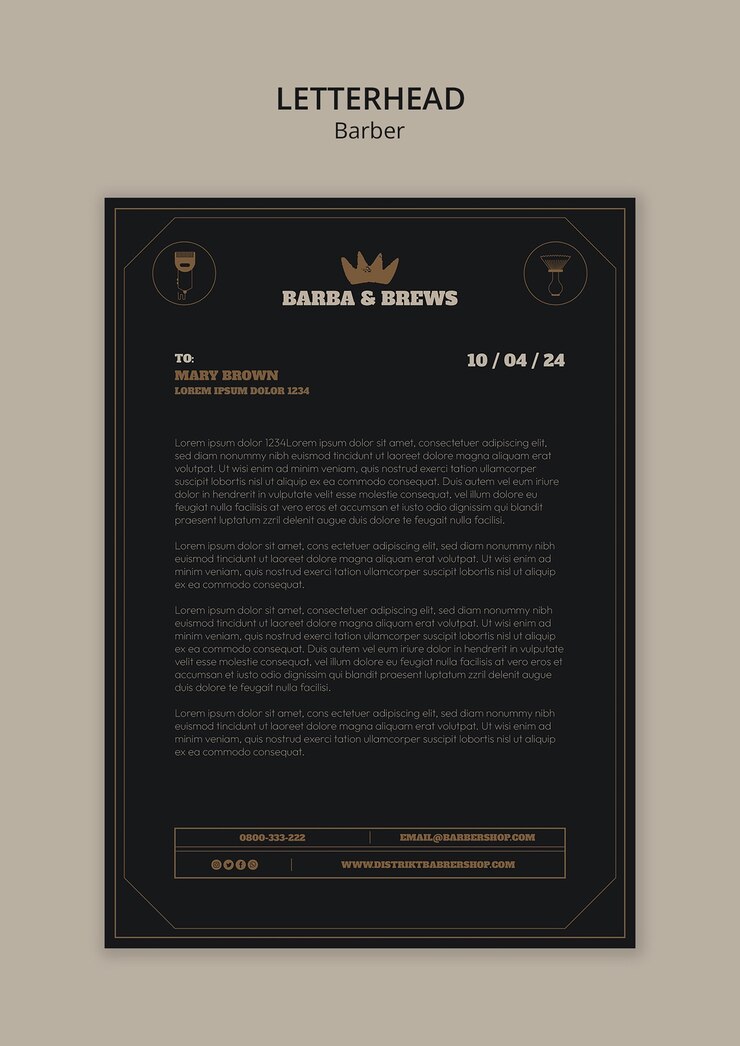 PSD grátis modelo de serviço de barbearia