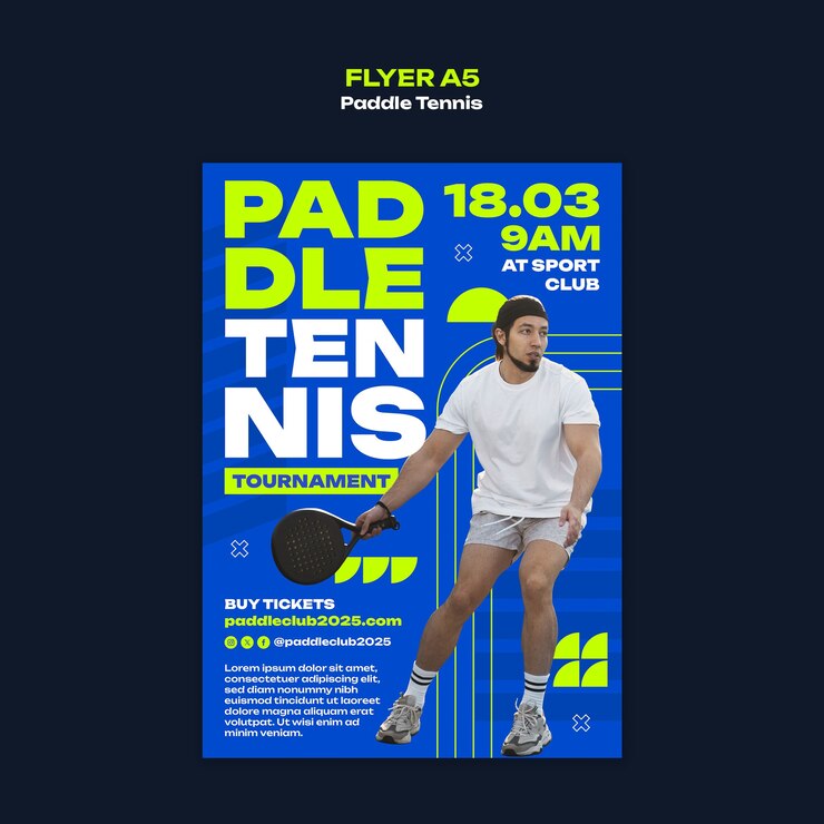 PSD grátis modelo de treino de tênis