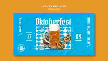 PSD grátis modelo realista de oktoberfest