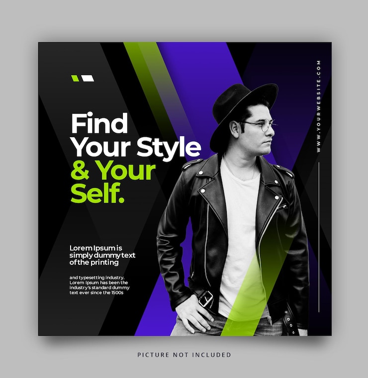 PSD grátis moderno minimalist social media instagram template