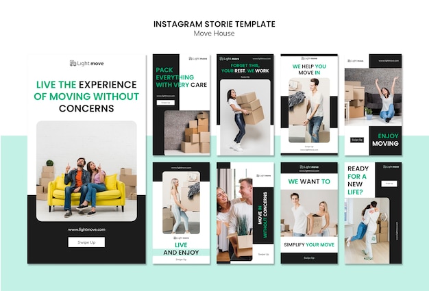 Mover casa instagram stories template