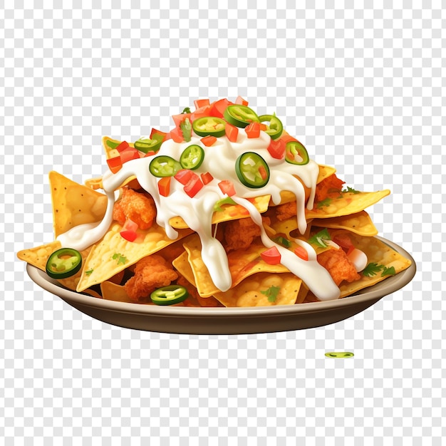 Nachos isolados em fundo transparente