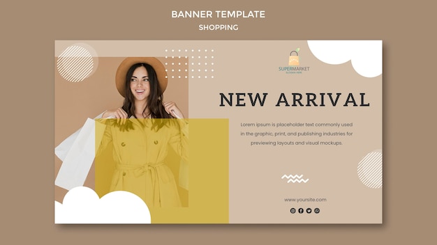 Novo modelo de banner de chegada de compras