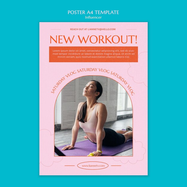 Novo modelo de pôster de treino