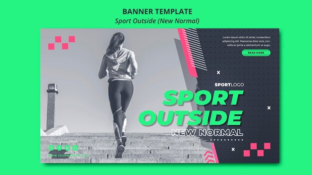 Novo normal no design da bandeira de esporte