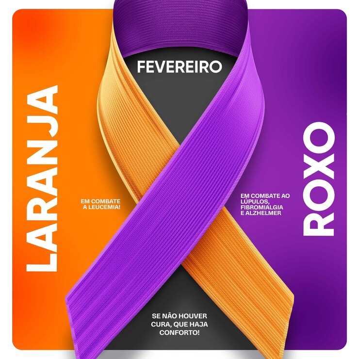 PSD grátis o feed das redes sociais de fevereiro é laranja e roxo.
