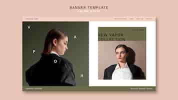 PSD grátis página de destino para loja de moda online minimalista