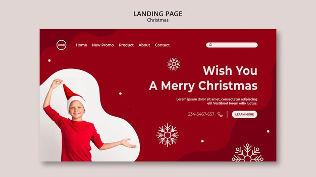 Página inicial da promoção de Natal