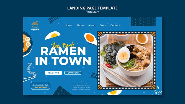 Página inicial de ramen caseiro