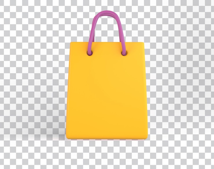 PSD grátis parte frontal da bolsa