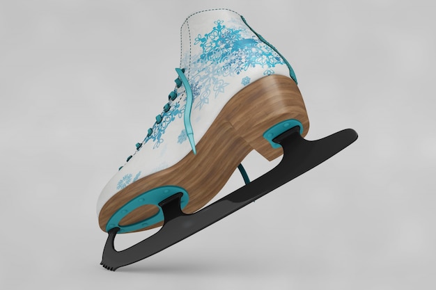 PSD grátis patinação no gelo sapatos maquete