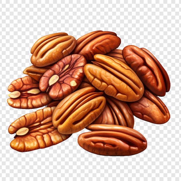 PSD grátis pecan isolado em fundo transparente