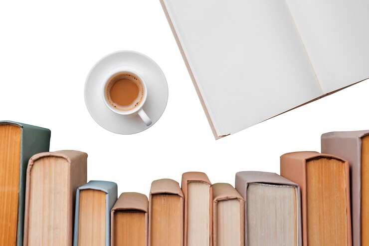 PSD grátis pilha de livros isolada