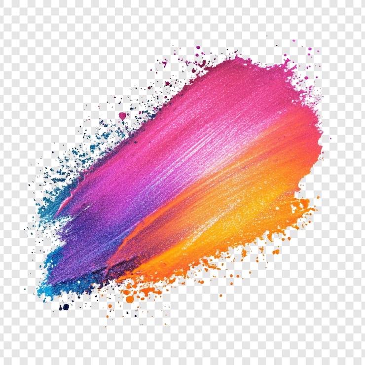 PSD grátis pintura abstrata vibrante traçou um colorido turbilhão de tons