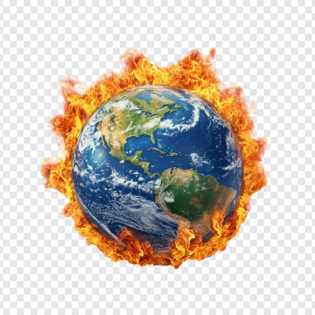Planeta em Chamas Uma metáfora visual para a mudança climática